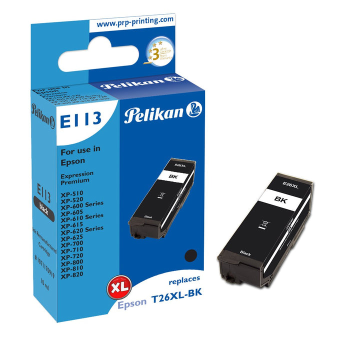 EAN 4018474709196 - Pelikan E113 cartucho de tinta 1 pieza(s) Compatible Alto rendimiento (XL) Negro imagen 1
