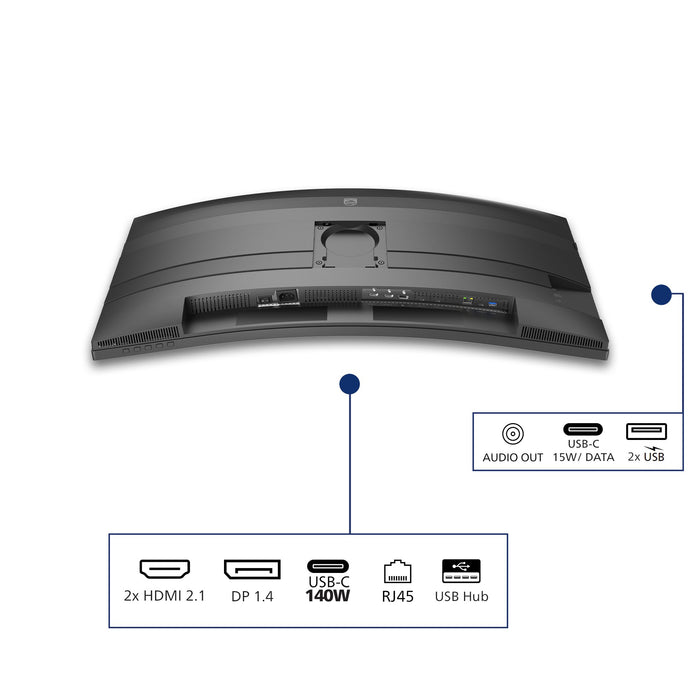 EAN 8721038007688 - Philips 5000 series 34B2U5900C/00 pantalla para PC 86,4 cm (34") 5120 x 2160 Pixeles WUHD LCD Gris imagen 5