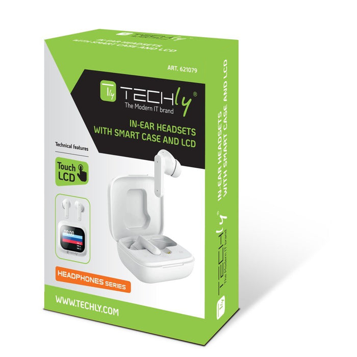 EAN 8058956621079 - Techly ICC SB-BLT08W auricular y casco Auriculares True Wireless Stereo (TWS) Dentro de oído Llamadas/Mús imagen 7
