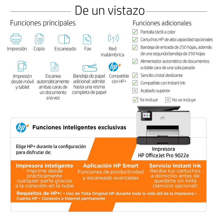 EAN 195161213533 - HP OfficeJet Pro 9022e All-in-One Prntr Inyección de tinta térmica A4 4800 x 1200 DPI 24 ppm imagen 2