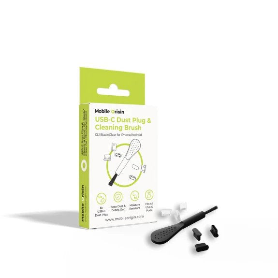 EAN 8594215996477 - Mobile Origin MO-CL1-BLK-CLR tapón antipolvo para puerto 6 pieza(s) USB Tipo C imagen 2