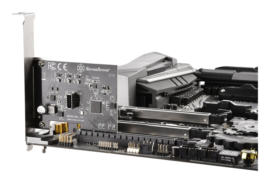 EAN 4710679811444 - Silverstone ECU07 tarjeta y adaptador de interfaz Interno USB 3.2 Gen 2x2 Type-C imagen 3