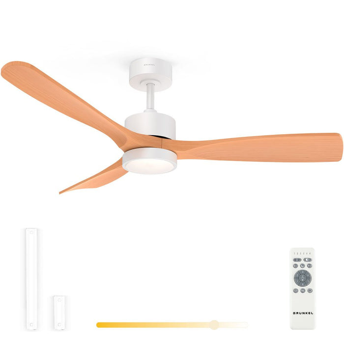 EAN 8426156019512 - Grunkel SKYSTYLE52 ventilador Madera, Blanco imagen 1