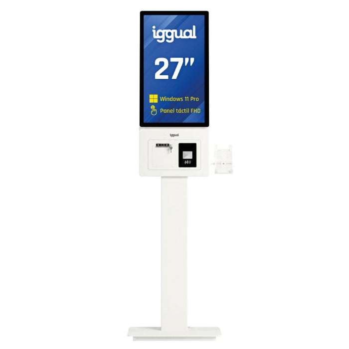 EAN 8435364319932 - iggual ORCHID KI-27 Diseño de quiosco 68,6 cm (27") LED Wifi 250 cd / m² Full HD Blanco Pantalla táctil P imagen 1