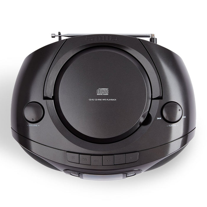 EAN 8435256897708 - Aiwa BBTC-550BK sistema estéreo portátil Digital 6 W FM, PLL Negro Reproducción MP3 imagen 6