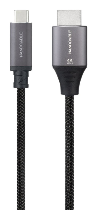 EAN 8433281017429 - Nanocable 10.15.5262 adaptador de cable de vídeo 1,8 m USB Tipo C HDMI Negro imagen 2