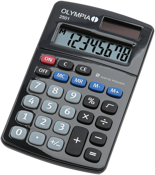 EAN 4030152401857 - Olympia 2501 calculadora Escritorio Calculadora básica Negro, Azul, Gris imagen 1