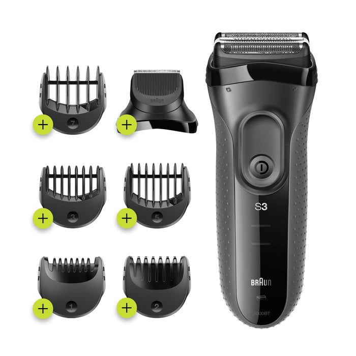 EAN 8006540835265 - Braun Series 3 3000BT Máquina de afeitar de láminas Recortadora Gris imagen 1