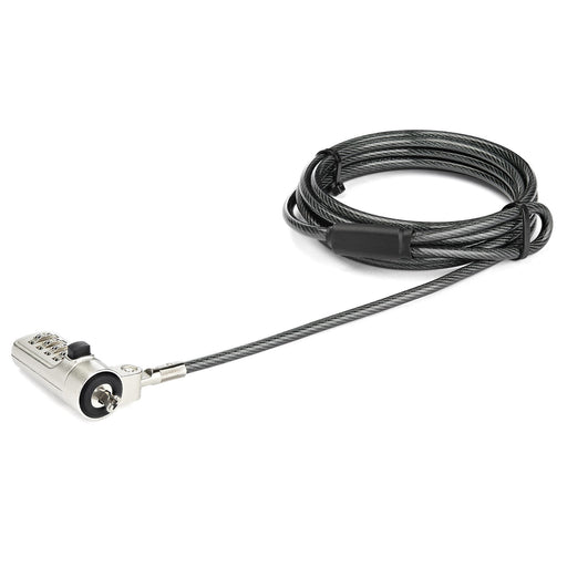 EAN 65030881708 - StarTech.com LTLOCKNBL cable antirrobo Negro, Plata 2,043 m imagen 1