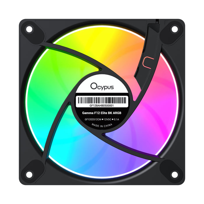 EAN 6977414881676 - Ocypus Gamma F12 Elite ARGB REVERSE BLADE 3-IN-1 Carcasa del ordenador Ventilador 12 cm Negro 1 pieza(s) imagen 3