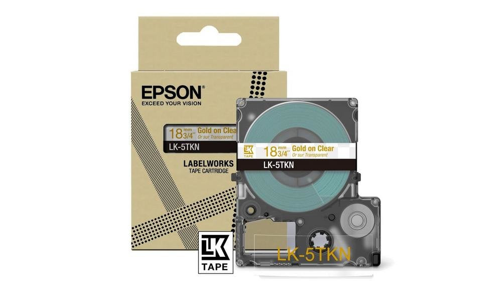 EAN 8715946713861 - Epson LK-5TKN Oro, Transparente imagen 1