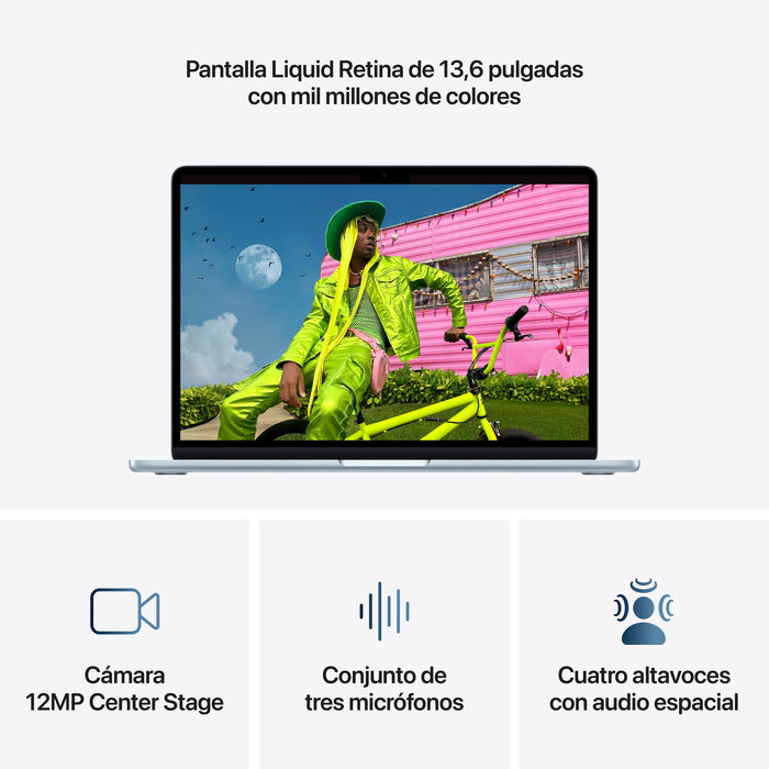 EAN 195950691795 - Apple MacBook Air Apple M Portátil 34,5 cm (13.6") Wi-Fi 7 (802.11be) macOS Tahoe imagen 5