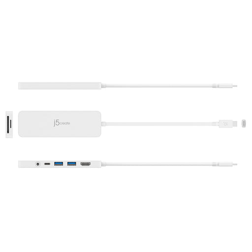 EAN 4712795086027 - j5create JCD373 USB 3.2 Gen 1 (3.1 Gen 1) Type-C Blanco imagen 2