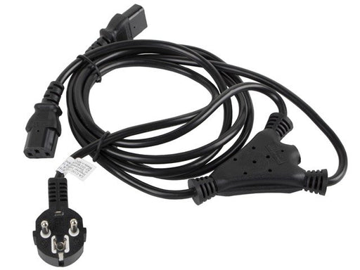 EAN 5901969409789 - Lanberg CA-C13C-13CC-0018-BK cable de transmisión Negro 2 m C13 acoplador CEE7/7 imagen 3