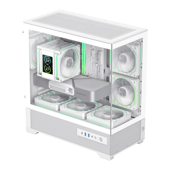 EAN 6931858778466 - GameMax VISTA 2 MW Mini Tower Blanco imagen 2