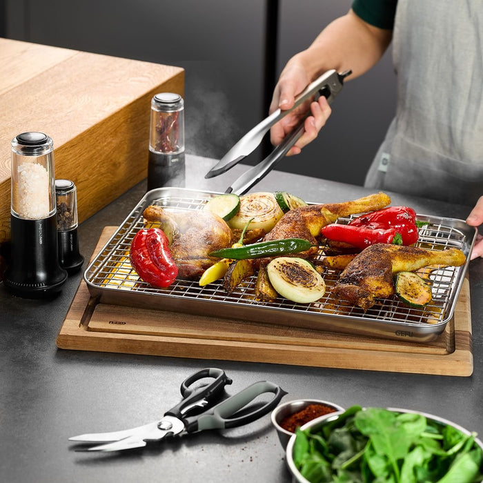 EAN 4006664147668 - GEFU 14766 bandeja de horno Parrilla y horno Rectangular Acero inoxidable imagen 2