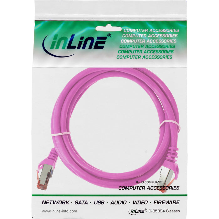 EAN 4043718125944 - InLine 4043718125944 cable de red Rosa 0,5 m Cat6 S/FTP (S-STP) imagen 3