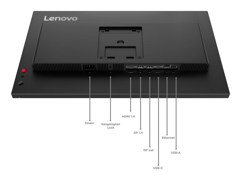 EAN 0198156726247 - Lenovo ThinkVision T24D-40 pantalla para PC 60,5 cm (23.8") 1920 x 1080 Pixeles Full HD LCD Negro imagen 12