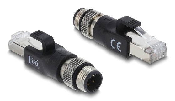 EAN 4043619908318 - DeLOCK 90831 cambiador de género para cable M12 4-pin RJ-45 Negro imagen 1