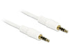 EAN 4043619837434 - DeLOCK 0.5m 3.5mm M/M cable de audio 0,5 m 3,5mm Blanco imagen 1