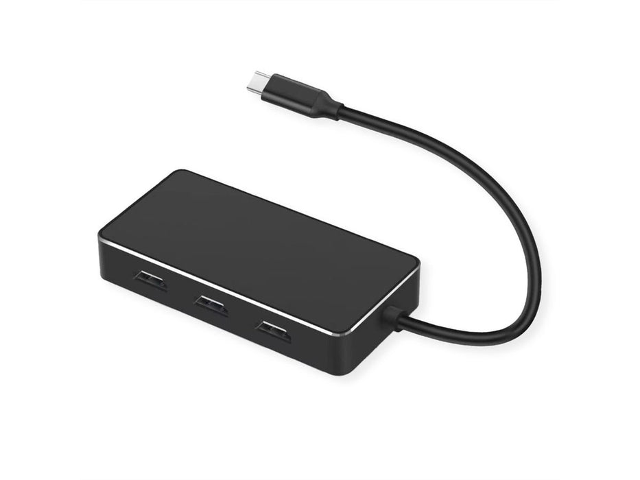 EAN 7630049632400 - VALUE 12.99.1031 adaptador de cable de vídeo 0,19 m USB Tipo C 3 x HDMI Negro imagen 2