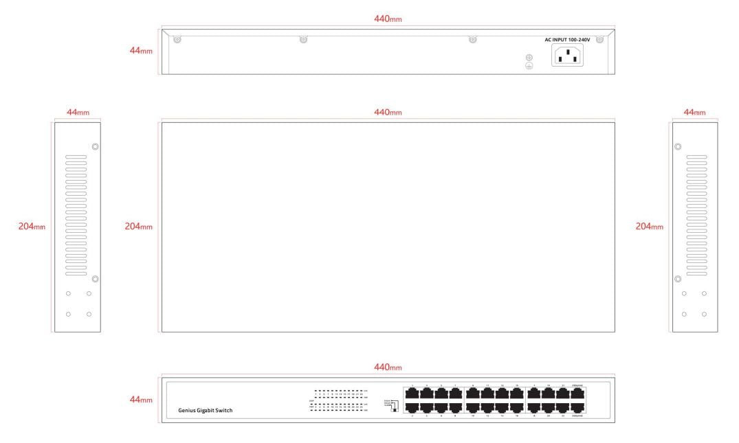 EAN 5715063808290 - Lanview LVN-1UMOUNT-24PORT-1G no categorizado imagen 2