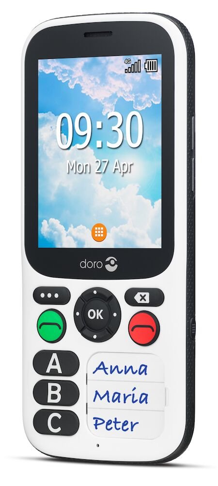 EAN 7322460079673 - Doro 780X 7,11 cm (2.8") 117 g Negro, Blanco Característica del teléfono imagen 1