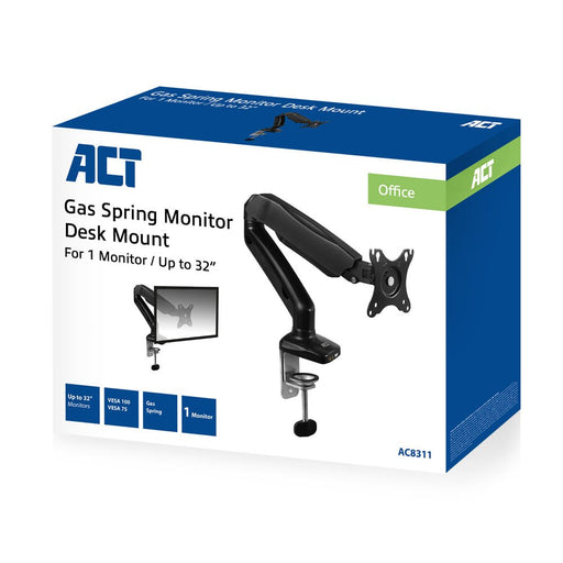 EAN 8716065491470 - ACT AC8311 soporte para monitor 81,3 cm (32") Negro imagen 2