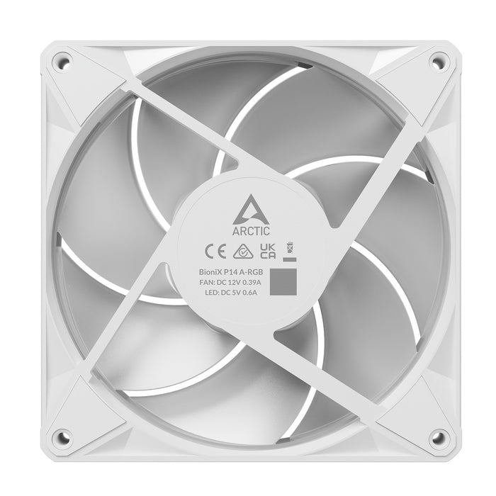 EAN 4895265001086 - ARCTIC BioniX P14 A-RGB Carcasa del ordenador Ventilador 14 cm Blanco 1 pieza(s) imagen 7