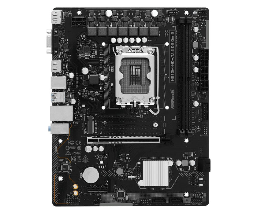 EAN 4711581492431 - Asrock H610M-HDV/M.2 D5 Gen5 Intel H610 LGA 1700 micro ATX imagen 2
