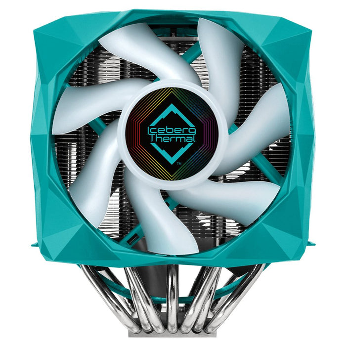 EAN 1230000071277 - Iceberg Thermal IceSLEET X7 Dual Procesador Enfriador 12 cm Verde azulado 1 pieza(s) imagen 2