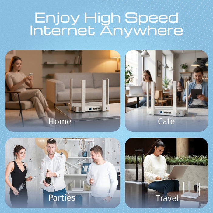 EAN 4897082921622 - Keenetic Hero 4G+ (KN-2311) router inalámbrico Gigabit Ethernet Doble banda (2,4 GHz / 5 GHz) Gris, Blanc imagen 6