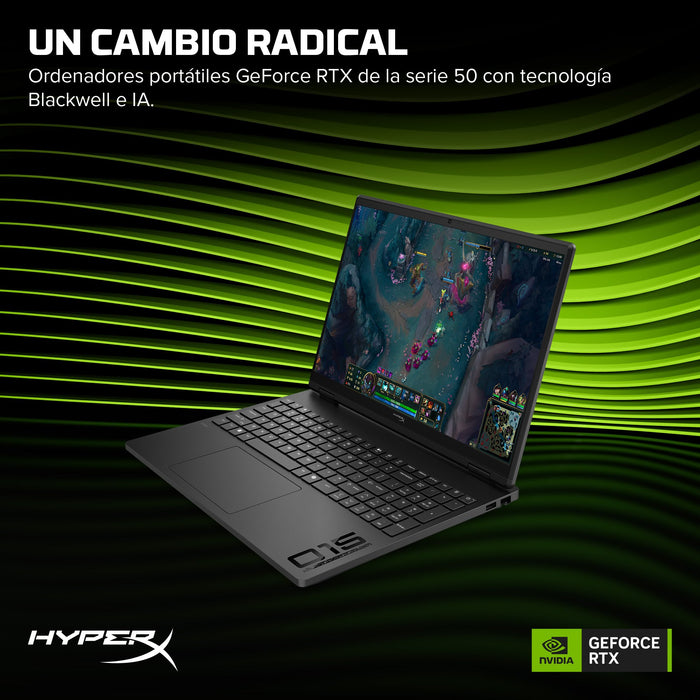 EAN 0821844741788 - HP HyperX OMEN 15 inch Gaming Laptop PC 15-gb0016ns AMD Ryzen™ 7 260 38,9 cm (15.3") 2K 24 GB DDR5-SDRAM  imagen 8