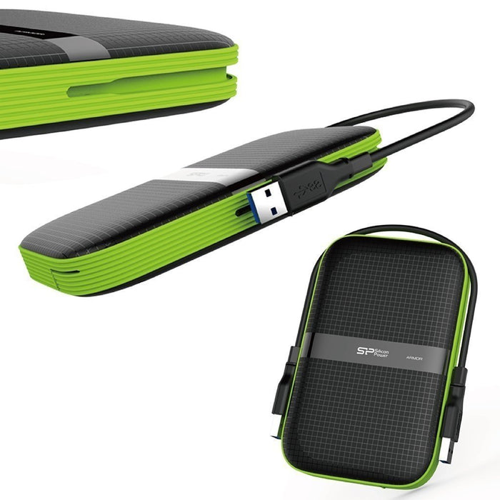 EAN 4712702647464 - Silicon Power Armor A60 disco duro externo 4 TB 2.5" Micro-USB B 3.2 Gen 1 (3.1 Gen 1) Negro, Verde imagen 5