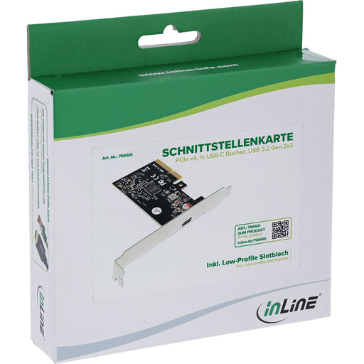 EAN 4043718341504 - InLine 76660I tarjeta y adaptador de interfaz Interno USB Tipo C imagen 1