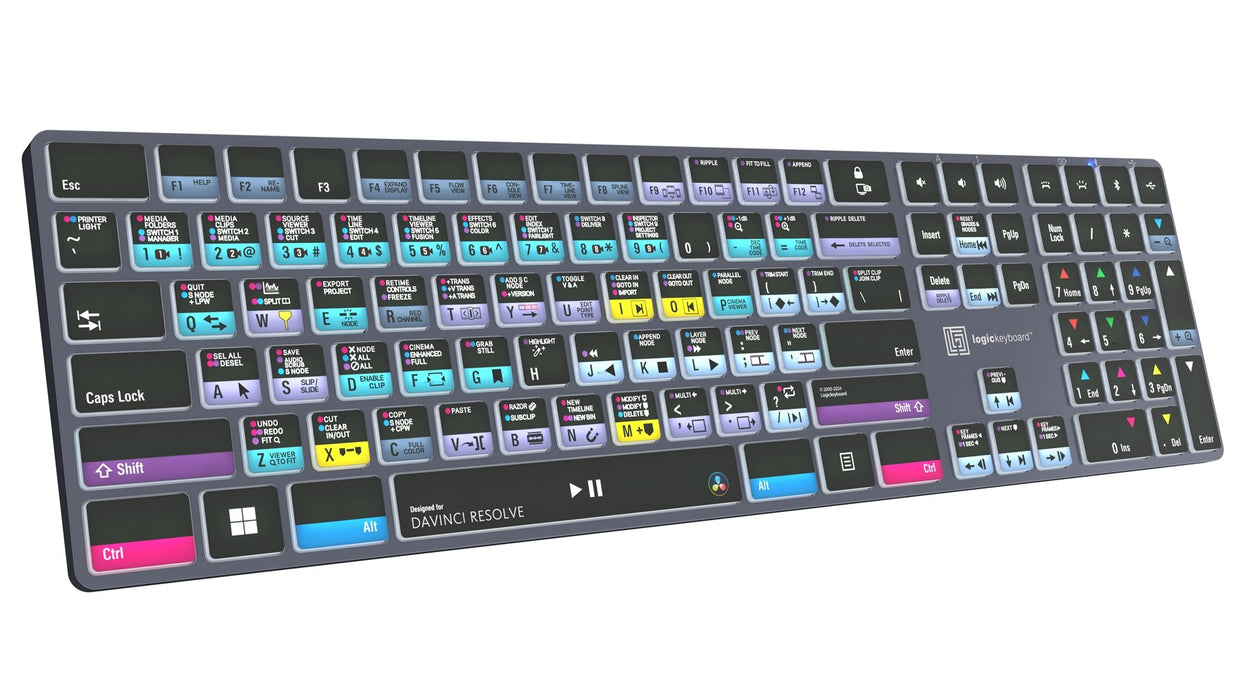 EAN 5707795023379 - Logickeyboard LKB-RESB-TPC teclado Hogar / Oficina USB + Bluetooth QWERTY Inglés del Reino Unido Negro imagen 3