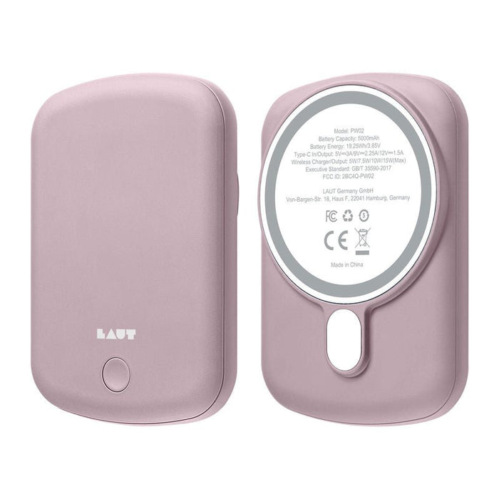 EAN 4895206937016 - LAUT L_PCH_P batería externa 5000 mAh Cargador inalámbrico Rosa imagen 1