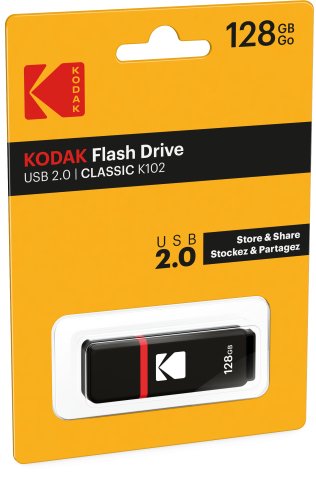EAN 3126170167644 - Kodak Classic K102 unidad flash USB 128 GB USB tipo A 2.0 Negro, Rojo imagen 2