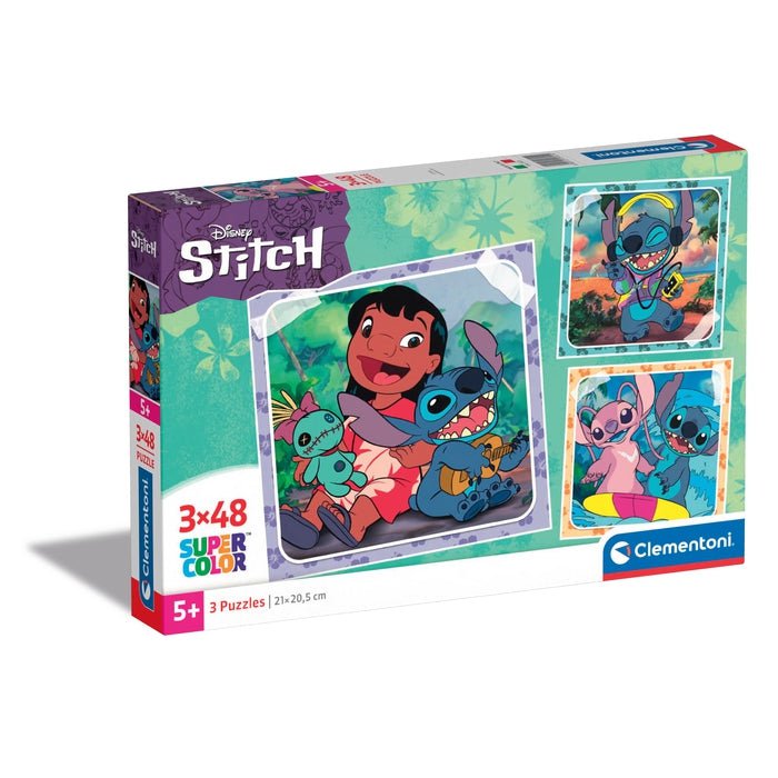 EAN 8005125253210 - Clementoni Supercolor Stitch Puzzle rompecabezas 48 pieza(s) Dibujos imagen 1