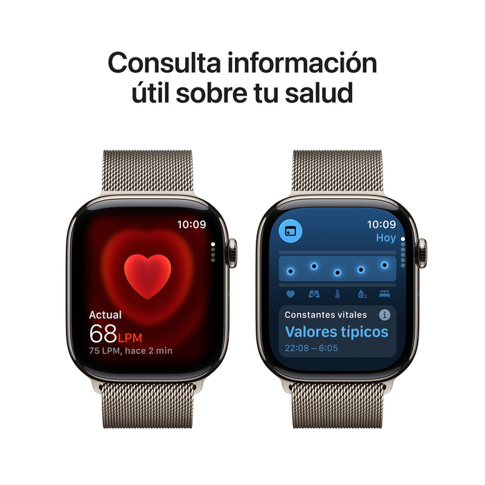 EAN 0195950478846 - Apple Watch Series 11 OLED 46 mm Digital 416 x 496 Pixeles Pantalla táctil 5G Titanio Wifi GPS (satélite) imagen 5
