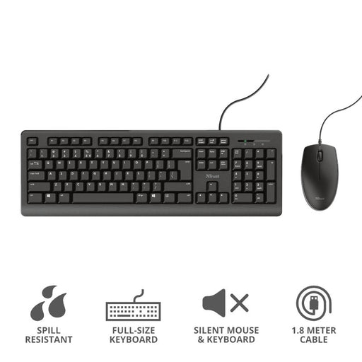 EAN 8713439239737 - Trust Primo teclado Ratón incluido Oficina USB Alemán Negro imagen 2