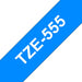 EAN 4977766686563 - Brother TZE-555 cinta para impresora de etiquetas Blanco sobre azul imagen 1