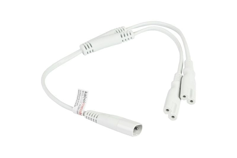 EAN 4066857003256 - Kabelmeister SK0877-W003 cable de transmisión Blanco 0,3 m C8 acoplador 2 x C7 coupler imagen 1