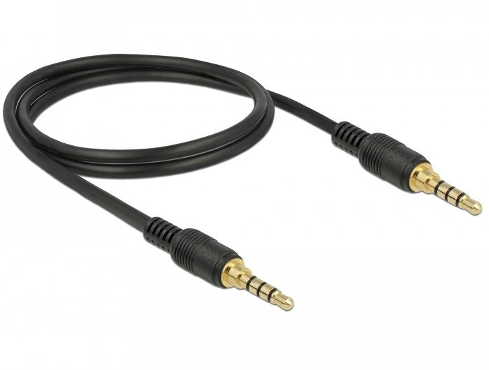 EAN 4043619855957 - DeLOCK 85595 cable de audio 1 m 3,5mm Negro imagen 2