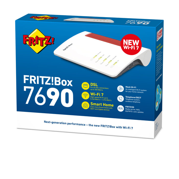 EAN 4023125030796 - Box 7690 International router inalámbrico 2.5 Gigabit Ethernet Doble banda (2,4 GHz / 5 GHz) Blanco imagen 5