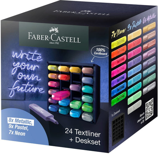 EAN 4005402546022 - Faber-Castell 254602 marcador 24 pieza(s) Punta de cincel Multicolor imagen 1