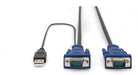 EAN 4016032329961 - Digitus DS-19233 cable para video, teclado y ratón (kvm) Negro, Azul 5 m imagen 2