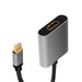 EAN 4052792062120 - LogiLink CDA0110 adaptador de cable de vídeo 0,15 m Mini DisplayPort HDMI Negro, Gris imagen 2