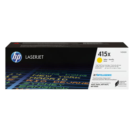 EAN 0192018046405 - HP 415X High Yield Yellow Original LaserJet Toner Cartridge cartucho de tóner 1 pieza(s) imagen 1