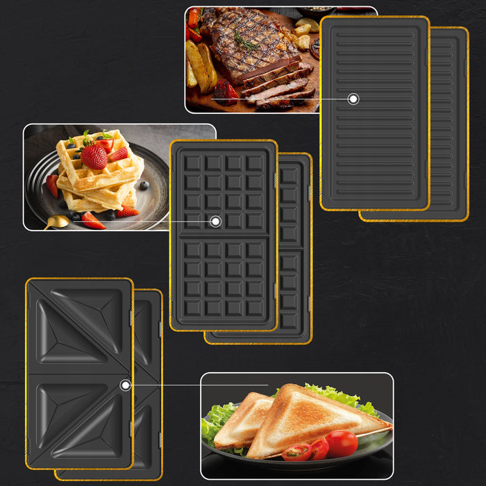 EAN 5905090336891 - Extralink SMART LIFE GRILL SANDWICH & WAFFLE MAKER SJ-37A sandwichera imagen 3